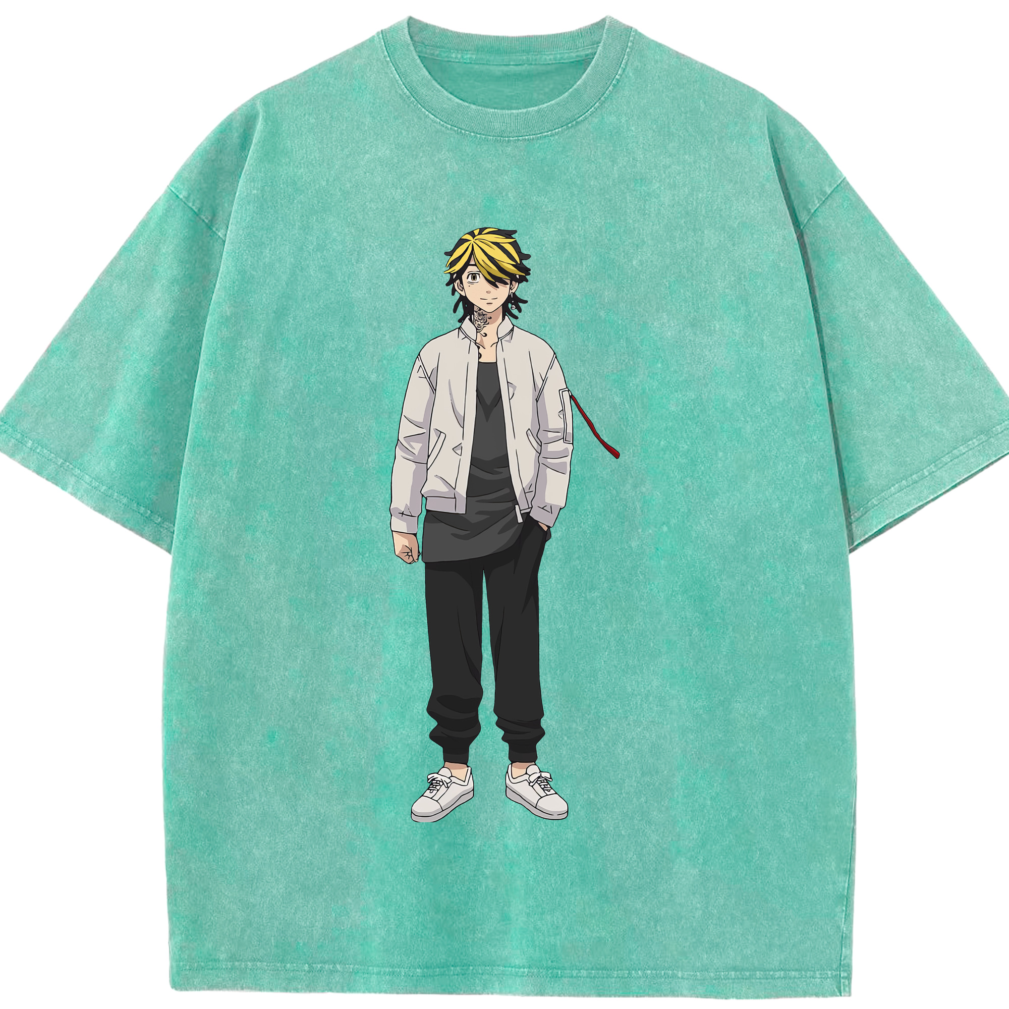 （画像用） 東京リベンジャーズ Tokyo Revengers 綿100% ヴィンテージ風 半袖Tシャツ（フロントプリント）